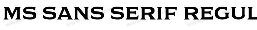 MS Sans Serif Regula字体转换